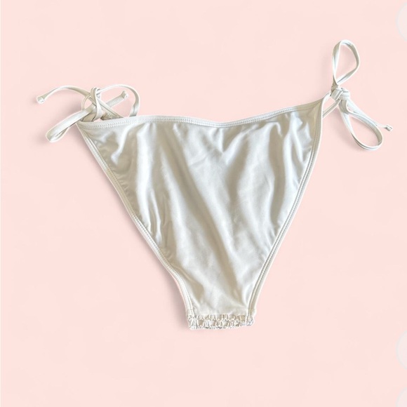 Wild Fable Cream Bikini With Adjustable Strings Size M(8-10) - Picture 6 of 6